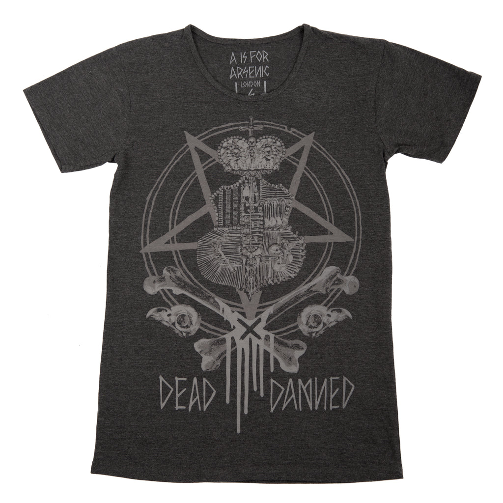 Dead x Damned Crest Grey T-shirt