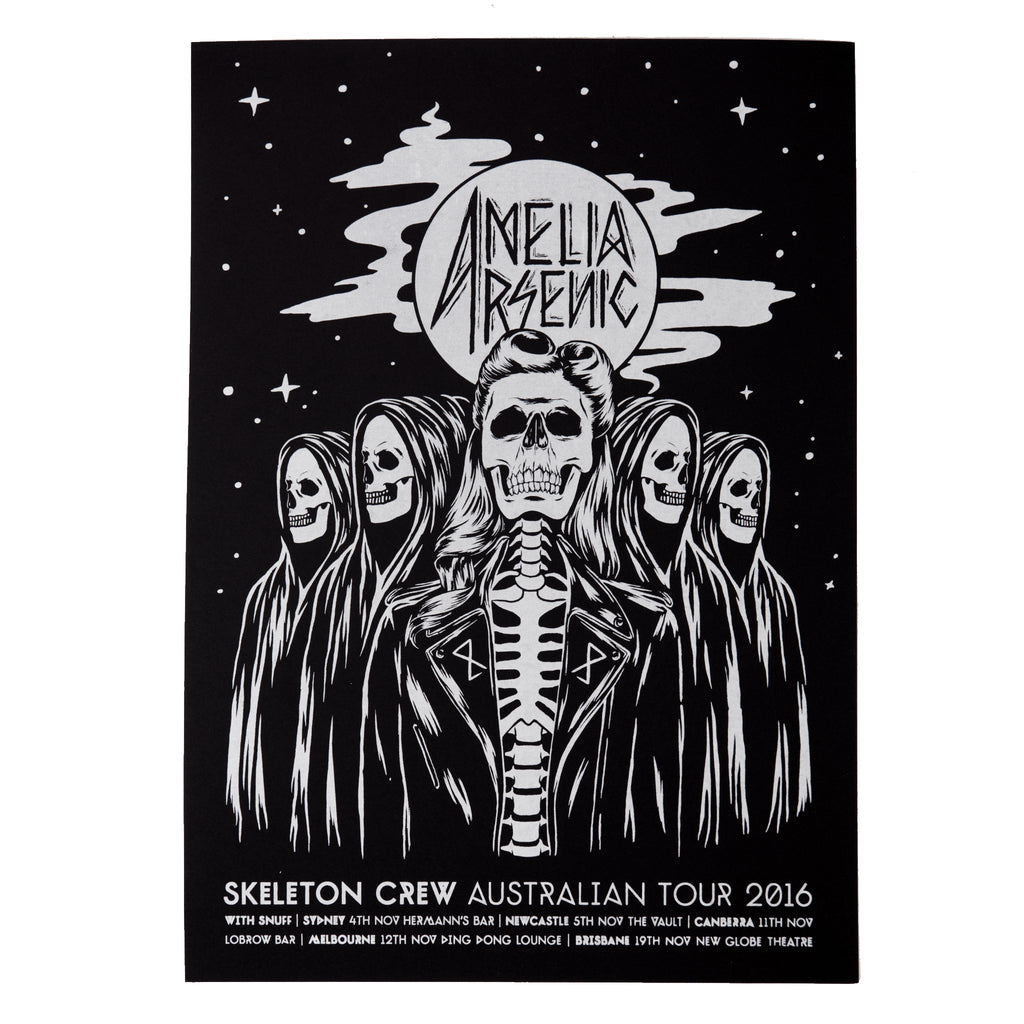 Amelia Arsenic x Stella Leuna Tour Poster Silver print